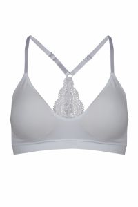 Crossbow seamless topp med blonde og padding hvit