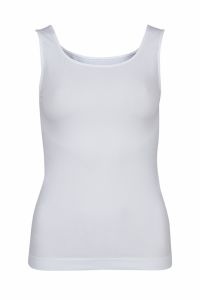 Crossbow seamless singlet med brede stropper hvit