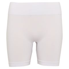 Sømløs sykkelshorts Hvit