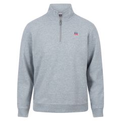 Glyn genser med half zip Grå