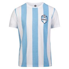 T-skjorte Fotball Blå hvit
