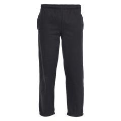 Basic joggebukse med strikk og snøring i livet sort