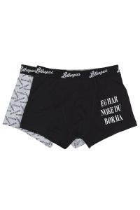 Lothepus boxer 2pk sort og grå
