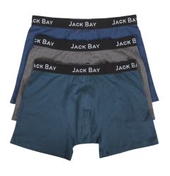 Jack Bay Boxer 3 pk grå og petrol