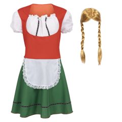 Oktoberfestkostyme Helga Rød