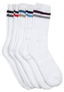Run Wilson 5pk tennissokk hvit
