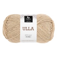 Ulla garnnøste lys beige melert