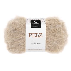 Pelz garnnøste beige