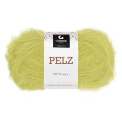 Pelz garnnøste pæregrønn