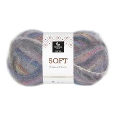 Soft flerfarget garnnøste 