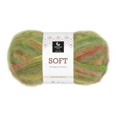 Soft flerfarget garnnøste 