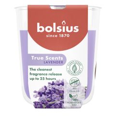 True Scent duftelys i glass 8x7,3cm  Lavender