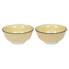 Lucy skål 15.5cm 2pk Gul