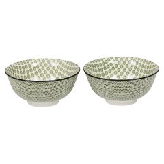 Lucy skål ring 15,5cm 2pk Grønn