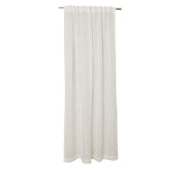 Monokrom vevd gardin 135x160 Hvit