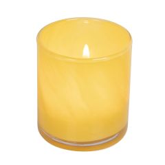 Lysglass Ø 8 H 9 cm Gul