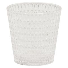 Drikkeglasss Linn 8x8x2cm Klar
