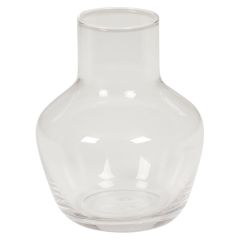 Vase i glass Floral 8,5x11cm Klar