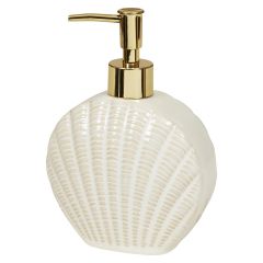 Såpedispenser Shell 12cm-Lx6cm-Wx18cm Krem