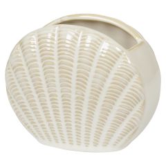 Tannglass Shell 12cm-Lx6cm-Wx11cm Krem