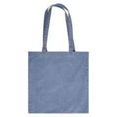 Bomullsnett denim Blå