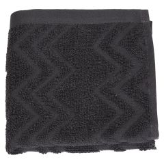 Zig Zag ensfarget håndkle 70x130 
