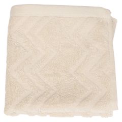Zig Zag ensfarget håndkle 70x130 