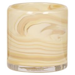 Lysglass Honny  8cm Beige-offwhite