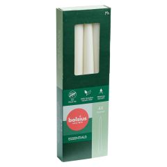 Kronelys 4 pk 24,5cm Hvit