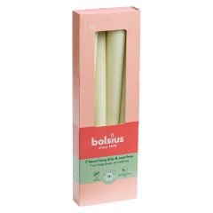 Kronelys 4 pk 24,5cm Offwhite