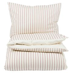 Sengesett glatt Natur 140x220 Hvit-brun