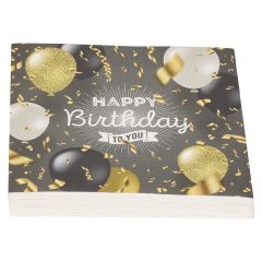 Serviett Happy Birthday 20pk Original
