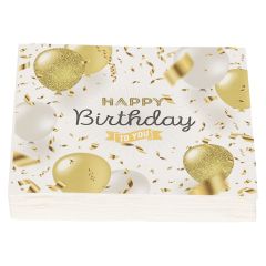 Serviett Happy Birthday 20pk Original