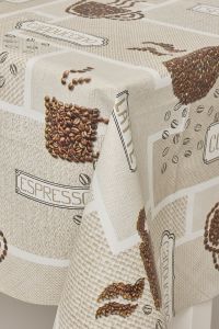 Voksduk Kaffe Beige-brun