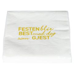 Serviett med tekst 12pk Original