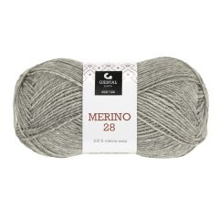 Merino 28 50gr garnnøste 105 - Grå melert 