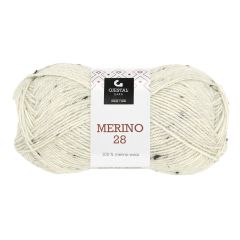 Merino 28 50gr garnnøste 110 - Natur tweed