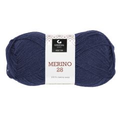 Merino 28 50gr garnnøste 111 - Mørk blå