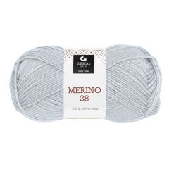 Merino 28 50gr garnnøste 113 - Pudderblå