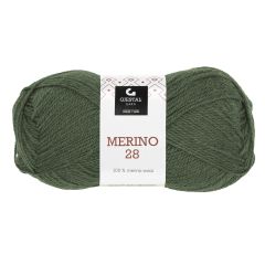 Merino 28 50gr garnnøste 114 - Armygrønn