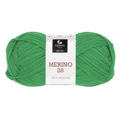 Merino 28 50gr garnnøste 116 - Skarp grønn