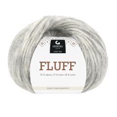 Fluff 50gr garnnøste 402 - Lys grå