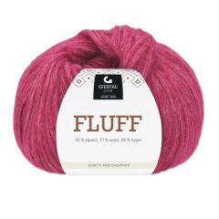 Fluff 50gr garnnøste 416 - Mørk rosa