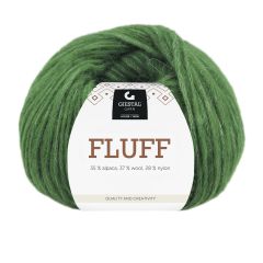 Fluff 50gr garnnøste 422 Flaskegrønn