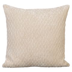 Putetrekk Monokrom Velour 45x45 Lys beige