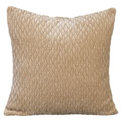 Putetrekk Monokrom Velour 45x45 Mørk beige