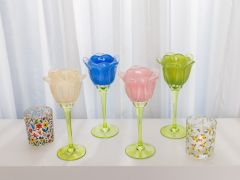 Lysglass Tulipan Grønn