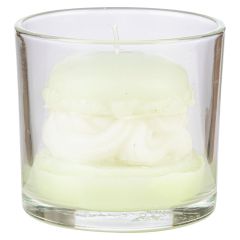 Telysglass Makron 8x7 cm Grønn