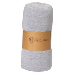 Jersey strechlaken 200x210 Gråmelert