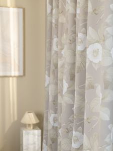 Gardin 130x160cm Blackout Flora Lys beige